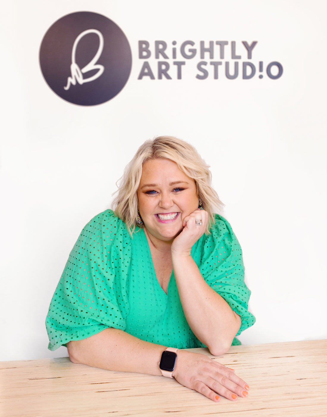 Laura Gambrel owner of Brightly Art Studio