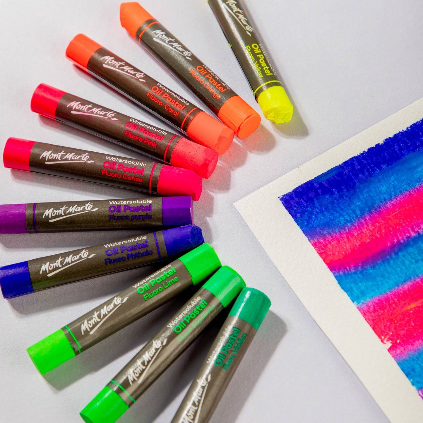 Watersoluble Fluoro Oil Pastels Signature
