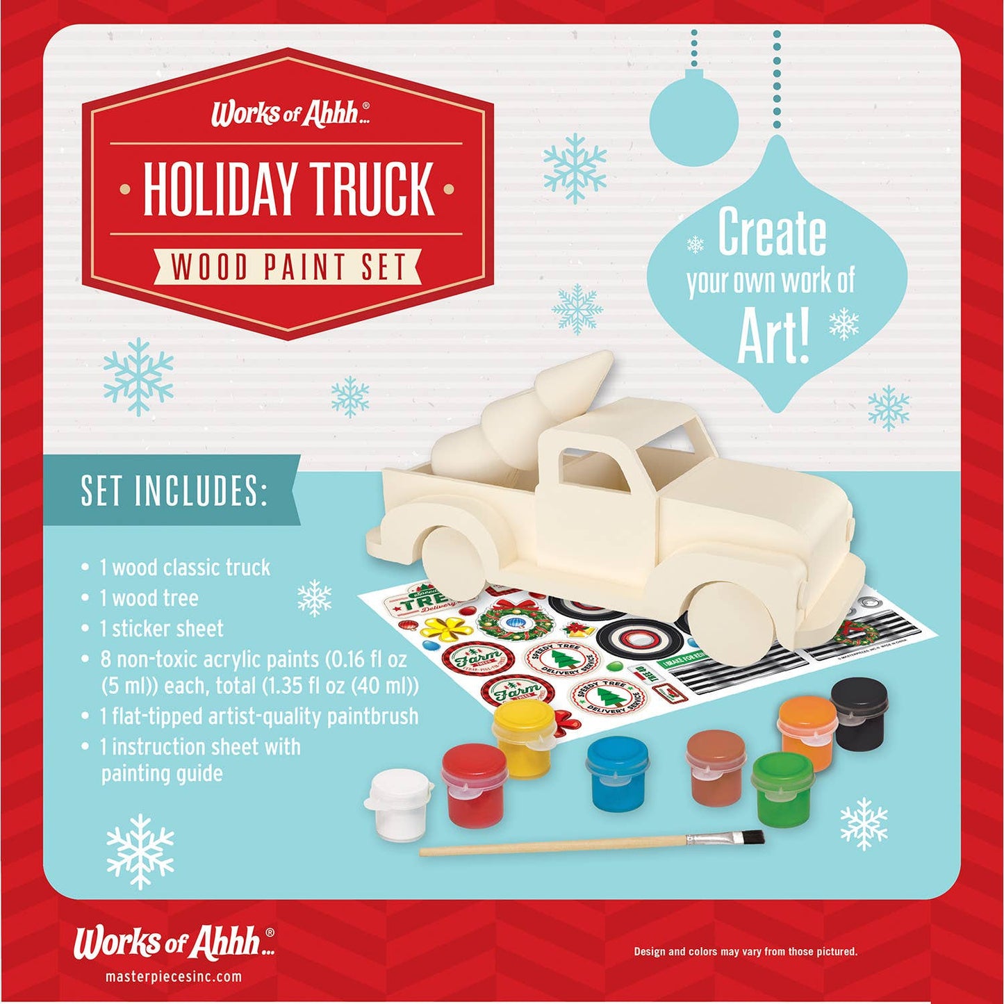 Holiday Truck - Holiday Wood Paint Set