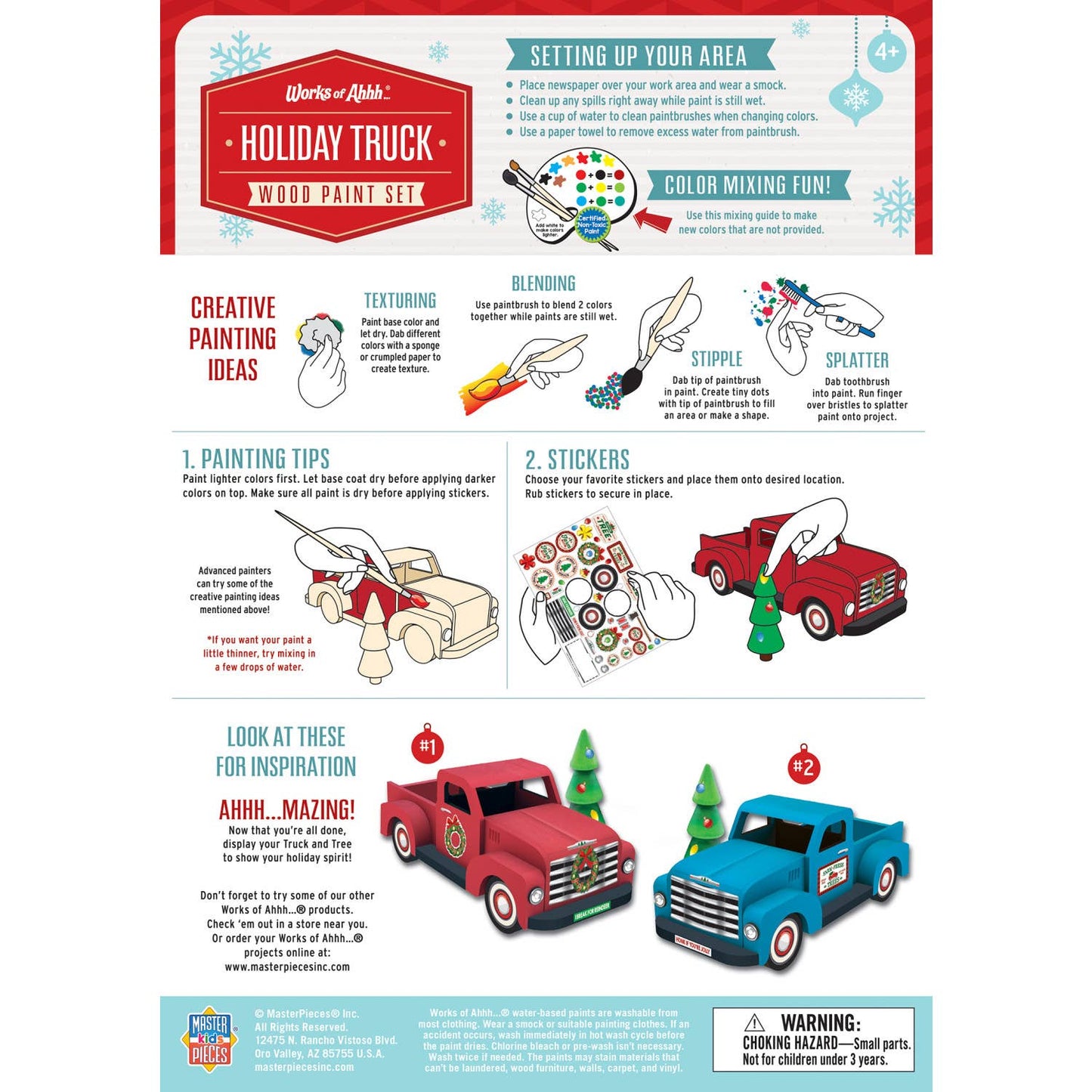 Holiday Truck - Holiday Wood Paint Set