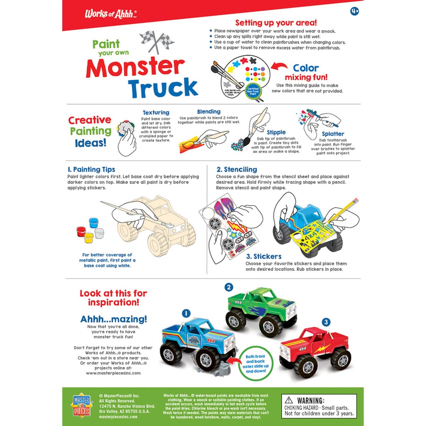 Monster Truck - Premium Wood Paint Kit