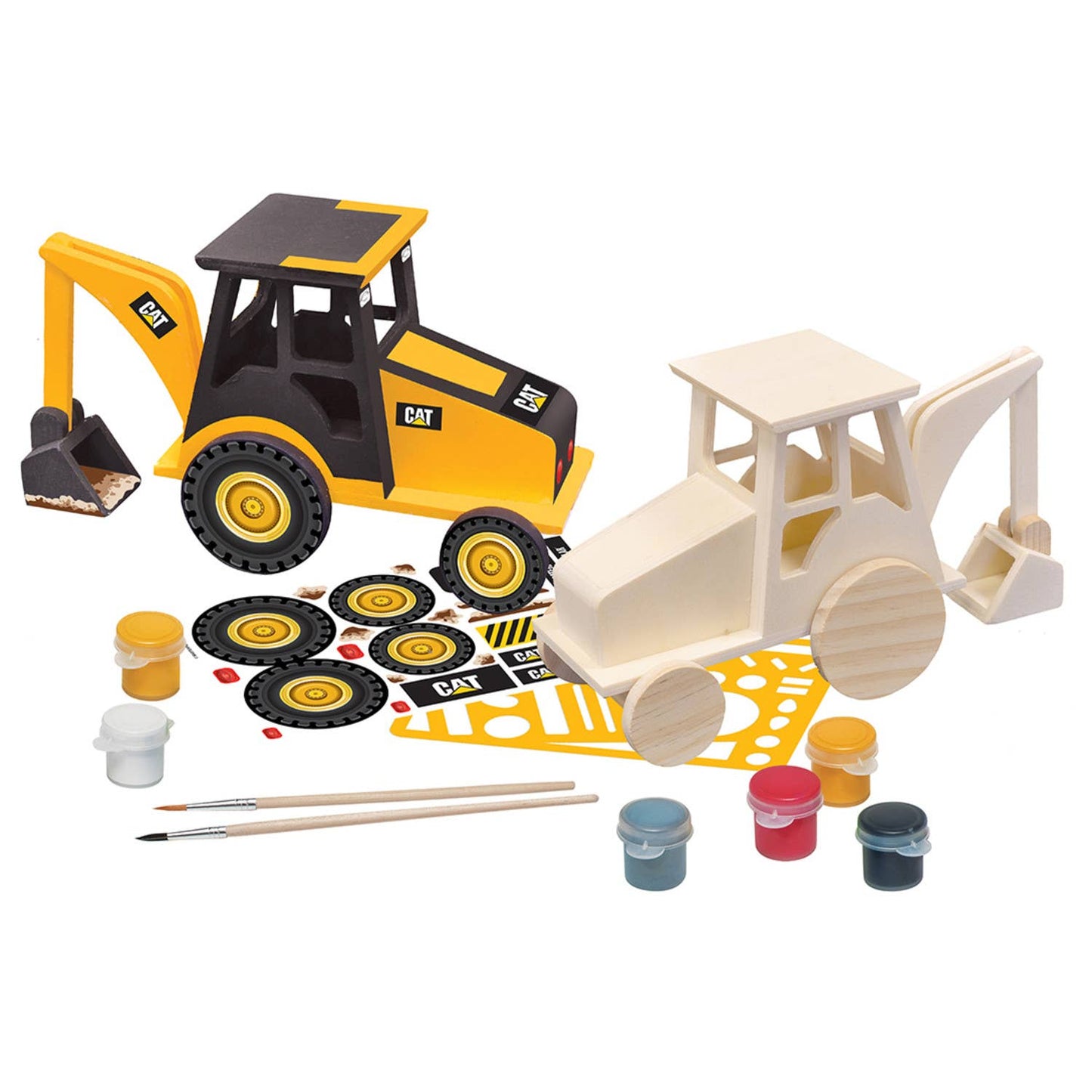 Caterpillar - Backhoe Wood Paint Kit