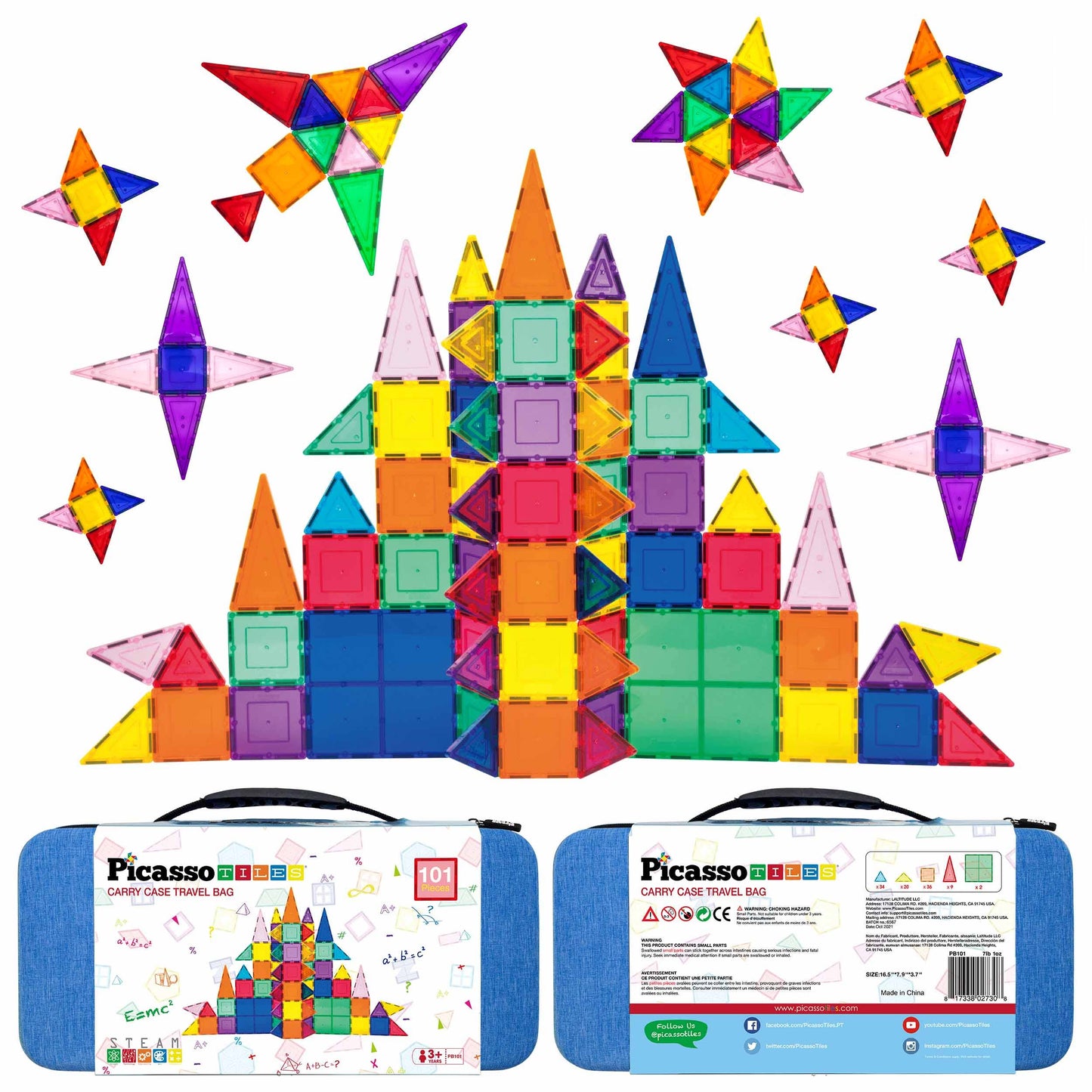 101pcs Magnetic Building Block Toy Set