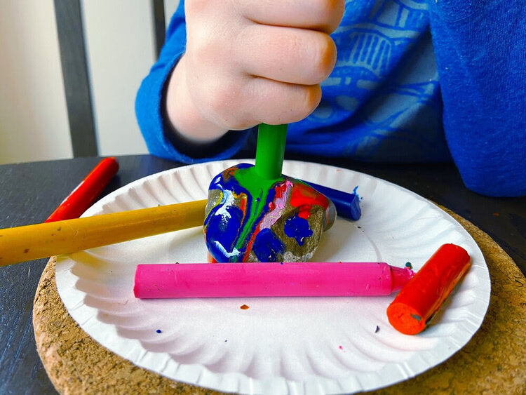 brightly art studio hot rocks art activity
