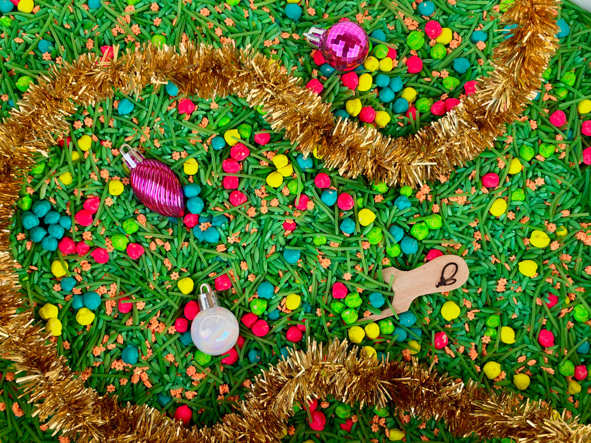 Merry + BRiGHTLY Christmas Holiday Pasta Rice Sensory Bin Filler