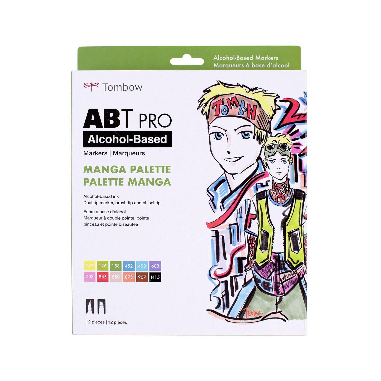 ABT PRO Alcohol-Based Art Markers: Manga Palette - 12-Pack