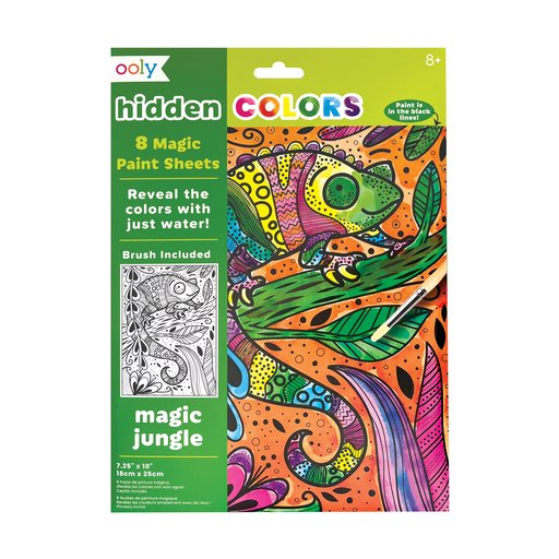 Hidden Colors Magic Paint Sheets- Magic Jungle