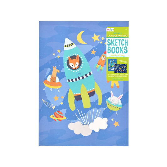 Space Critters Doodle Pad Duo Sketchbook - set of 2